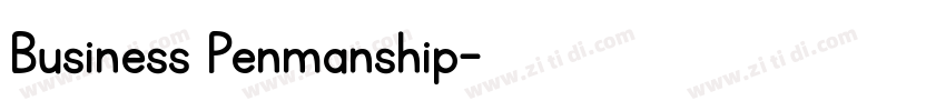 Business Penmanship字体转换